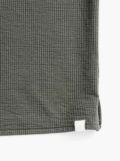 Men'S Ministry of Supply Olive Men'S Hybrid Seersucker Short Sleeve Shirt