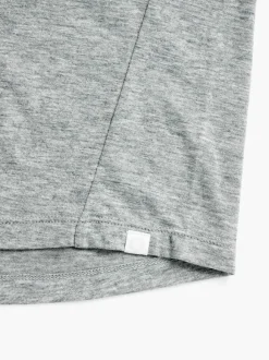 Men'S Ministry of Supply Pale Grey Heather Men'S Composite Merino Long Sleeve Tee