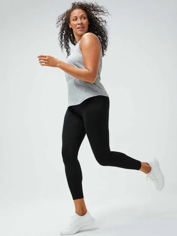 Women'S Ministry of Supply Pale Grey Heather Women'S Composite Merino Active Tank