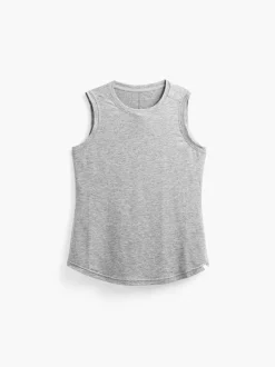 Women'S Ministry of Supply Pale Grey Heather Women'S Composite Merino Active Tank
