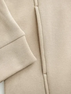 Women'S Ministry of Supply Sand Solid Women'S Hybrid Fleece Funnel Neck