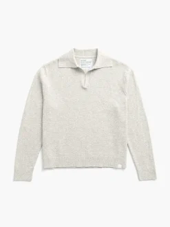 Women'S Ministry of Supply Silver Women'S Labs Atlas Polo Sweater