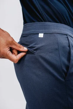 Men'S Ministry of Supply Slate Blue Men'S Kinetic Pintuck Pant
