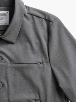 Men'S Ministry of Supply Soft Granite Men'S Velocity Shirt Jacket