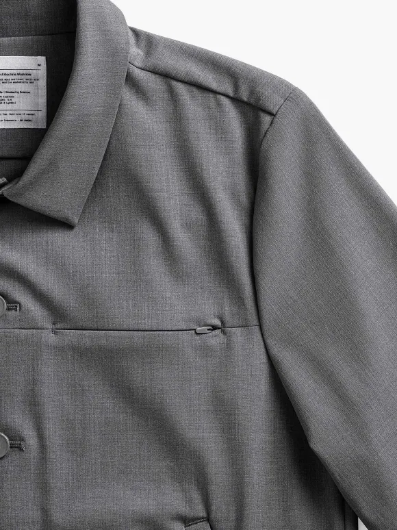 Men'S Ministry of Supply Soft Granite Men'S Velocity Shirt Jacket