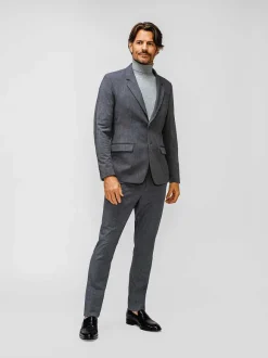 Men'S Ministry of Supply Soft Granite Men'S Velocity Suit Jacket