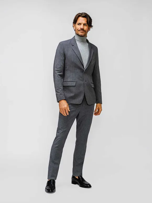 Men'S Ministry of Supply Soft Granite Men'S Velocity Suit Jacket