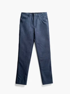 Men'S Ministry of Supply Steel Blue Heather Men'S Kinetic Twill 5-Pocket Pant