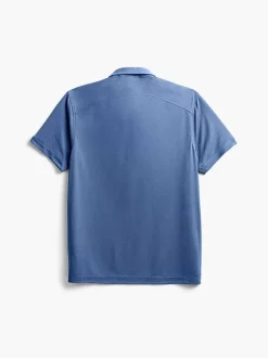 Men'S Ministry of Supply Steel Blue Men'S Apollo Polo