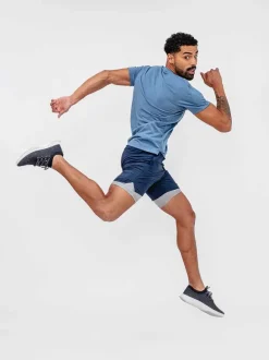 Men'S Ministry of Supply Stone Blue Men'S Composite Merino Raglan Tee