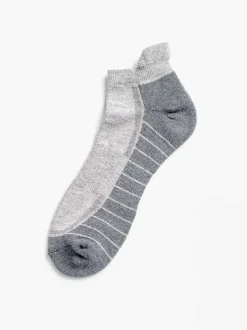 Men'S Ministry of Supply Stone/Light Grey Atlas Ankle Sock