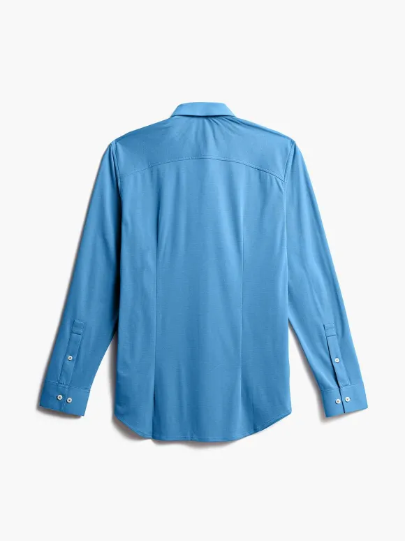 Men'S Ministry of Supply Storm Blue (Brushed) Men'S Apollo Dress Shirt (Previous Generation)