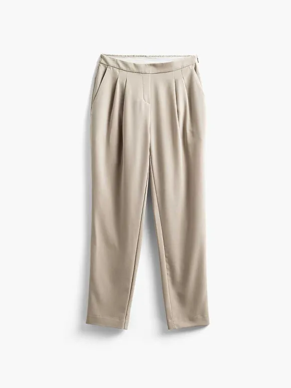 Women'S Ministry of Supply Taupe Women'S Swift Drape Pant
