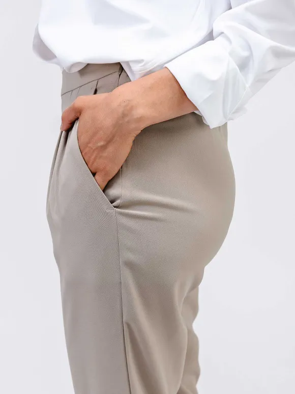 Women'S Ministry of Supply Taupe Women'S Swift Drape Pant