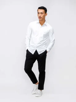 Men'S Ministry of Supply White Men'S Aerozero° Dress Shirt