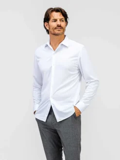 Men'S Ministry of Supply White Men'S Apollo Dress Shirt
