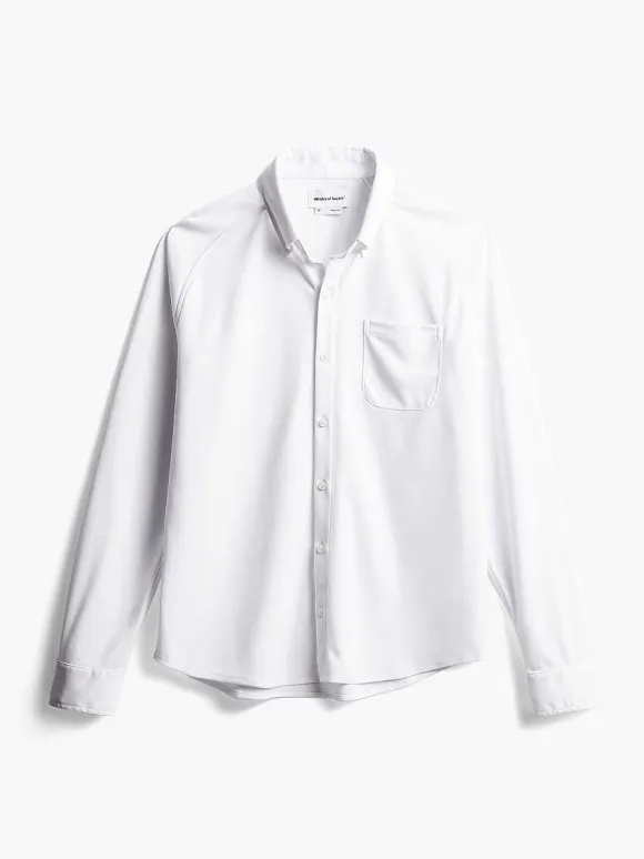 Men'S Ministry of Supply White Men'S Apollo Raglan Sport Shirt