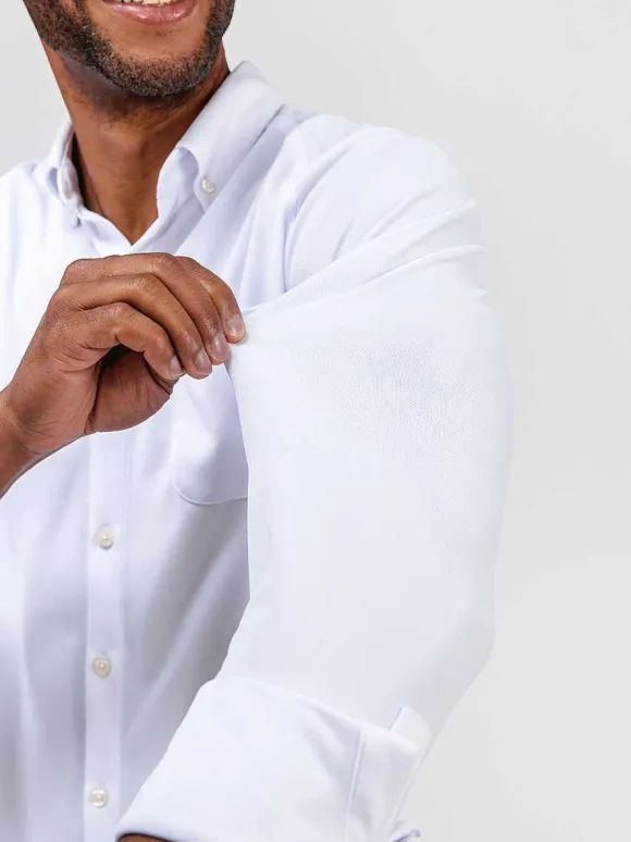 Men'S Ministry of Supply White Men'S Apollo Raglan Sport Shirt