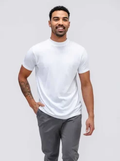 Men'S Ministry of Supply White Men'S Atlas High Crew Tee