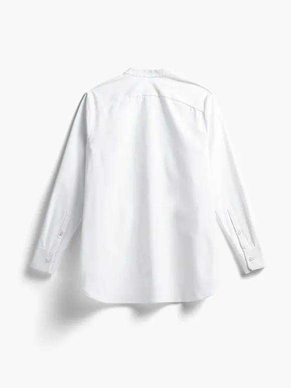 Women'S Ministry of Supply White Women'S Aerozero° Band Collar Tunic