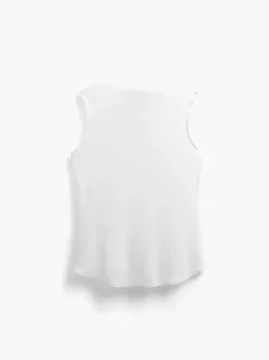Women'S Ministry of Supply White Women'S Luxe Touch Tank